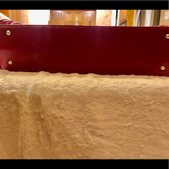 ✨S O L D✨  Nine West red leather handbag - Picture 5 of 8